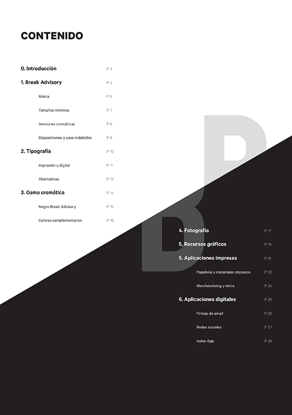 Break Advisory guidelines